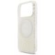 6. Etui Guess IML Flowers Electro Pearl Strap MagSafe na iPhone 17 Pro - białe