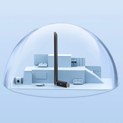 9. Karta sieciowa USB Baseus BS-OH172 300Mb/s - czarna