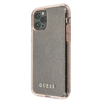 2. Etui Guess Glitter na iPhone 11 Pro Max - różowe