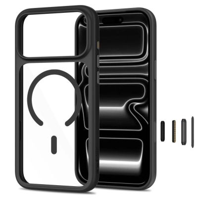 2. Etui Tech-Protect MagOne CC MagSafe + Szkło hartowane 2-Pack na iPhone 18 Pro / 17 Pro - przezroczysto-czarne