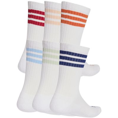 6. Skarpety adidas 3-Stripes Essentials Cushioned Crew 6 Pak białe KE5493