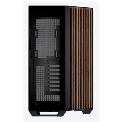9. Obudowa PC APNX V1, Midi-Tower, ATX, Tempered Glass, Holz, schwarz