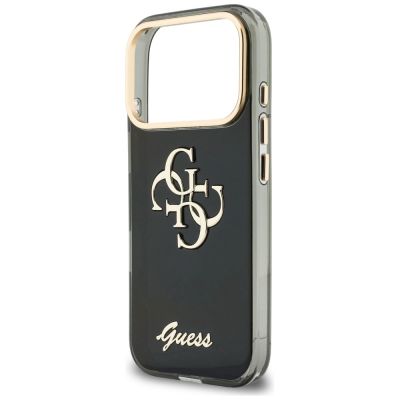6. Etui Guess IML 4G Script Metal na iPhone 17 Pro / 18 Pro - czarne