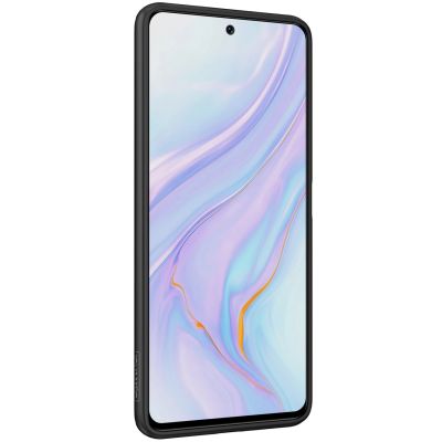 6. Nillkin Textured Case wytrzymałe wzmocnione etui z żelową ramką i nylonem na tyle Honor 50 SE czarny