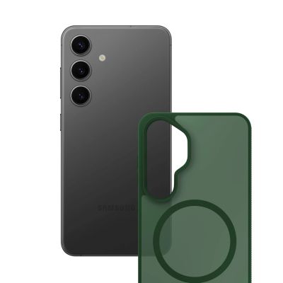 4. Etui 3mk Smoke MagCase na Samsung Galaxy S24 - zielone-półprzezroczyste