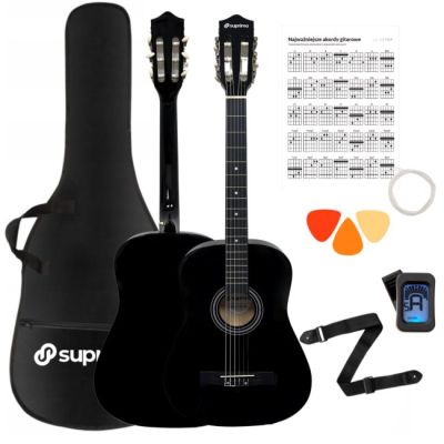 11. SUPRIMO CGS3 BK - gitara klasyczna 4/4, czarna