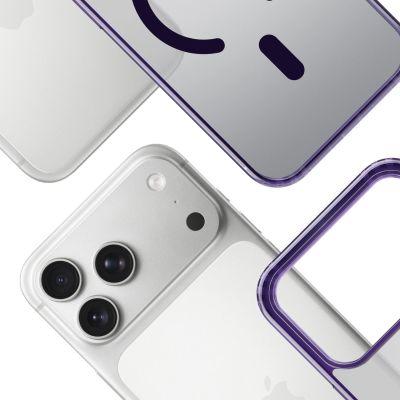 5. Etui 3mk Frosty MagCase na iPhone 17 Pro - fioletowe