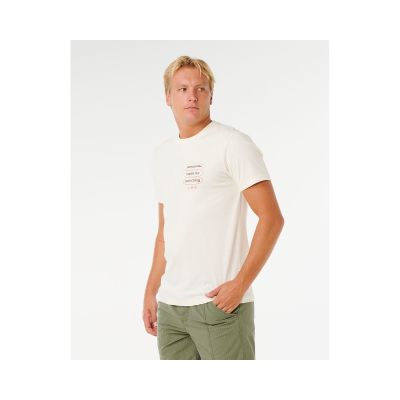 2. Koszulka męska RIP CURL Vaporcool Search 3 Stacks Tee biała