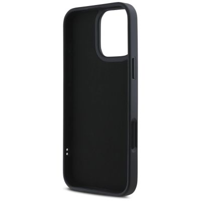 7. Etui Karl Lagerfeld HC 3D Rubber Elongated Glitter na iPhone 16 Pro - czarne