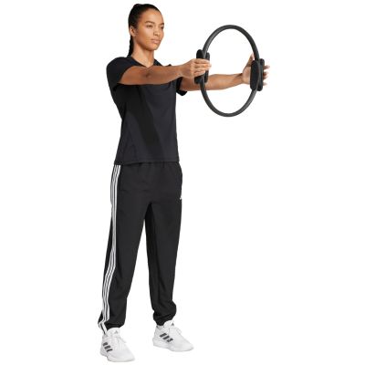 12. Spodnie damskie adidas Train Essentials 3-Stripes Woven czarne JI8313