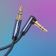 21. Ugreen kątowy kabel AUX 2 x mini jack 3,5 mm 1,5m niebieski (AV112)