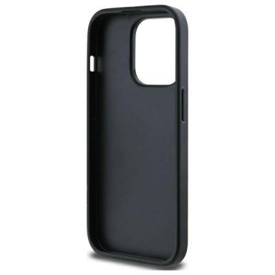 7. Etui DKNY Quilted Stack Logo na iPhone 14 Pro Max - czarne