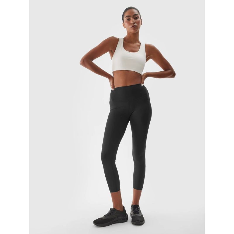 4. Legginsy treningowe 7/8 z wysokim stanem damskie 4F 4FWAW24TFTIF276-20S