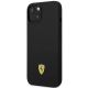 2. Etui Ferrari Silicone Metal Logo na iPhone 14 - czarne