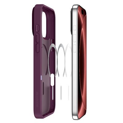 5. Etui Dux Ducis Yind na iPhone 18 Pro Max / 17 Pro Max kompatybilne z MagSafe - wiśniowe