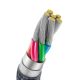 3. Baseus Crystal Shine Series kabel przewód USB do szybkiego ładowania i transferu danych USB Typ A - USB Typ C 100W 1,2m czarny (CAJY000401)