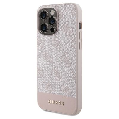 2. Etui Guess 4G Stripe Collection na iPhone 15 Pro Max - różowe