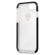 4. Etui Ferrari Shockproof na iPhone 7 / 8 / SE 2020 / SE 2022 - przezroczysto-czarne