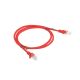 Patchcord UTP Lanberg PCU5-10CC-0100-R (RJ45 - RJ45 ; 1m; UTP; kat. 5e; kolor czerwony)