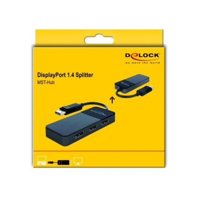 6. DeLOCK 87737 rozgałęziacz telewizyjny DisplayPort 3x DisplayPort