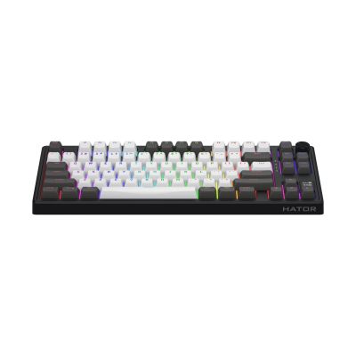 2. HATOR Skyfall Pro Wireless 80 klawiatura Gaming USB + RF Wireless + Bluetooth QWERTY US English Czarny, Szary