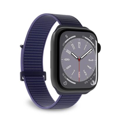 Pasek nylonowy Puro Sport do Apple Watch42 / 44 / 45 / 49 mm - niebieski