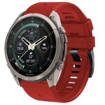 Pasek Tech-Protect Silicone na Garmin Fenix 5 / 6 / 6 Pro / 7 / 8 / 8 Pro / E / 9 / 9 Pro (51 mm) - czerwony