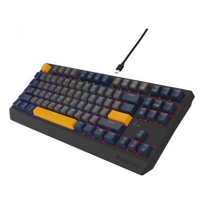 17. GENESIS Thor 230 TKL klawiatura Gaming USB QWERTY Angielski Niebieski