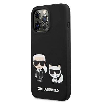 2. Etui Karl Lagerfeld Silicone Karl&Choupette na iPhone 13 Pro / iPhone 13 - czarne