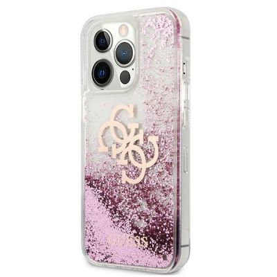 2. Guess GUHCP13XLG4GPI iPhone 13 Pro Max 6,7" różowy/pink hardcase 4G Big Liquid Glitter