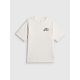 6. T-shirt loose z nadrukiem chłopięcy 4F 4FJRSS26TTSHM4277-10S