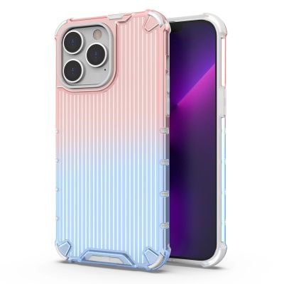 Ombre Protect Case etui do iPhone 14 Pro Max pancerny pokrowiec różowo-niebieskie
