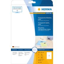 HERMA 4375 etykiet do nadruku Przezroczysty Samoprzylepne etykiety do drukowania