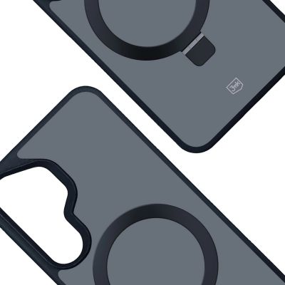 8. Etui 3mk Smoke Case Mag&Stand na Samsung Galaxy S25 - czarne