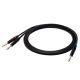 2. SSQ JSJM2 - kabel Jack stereo - 2x Jack Mono 2 metrowy