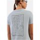 3. Koszulka z krótkim rękawem damska ODLO T-shirt crew neck s/s COTTON BLEND UNLIMITED niebieska