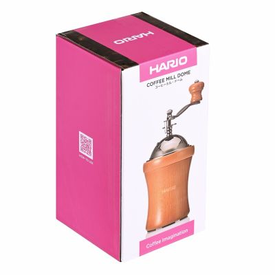 7. Młynek do kawy HARIO Coffee Mill Dome MCD-2 (ręczny, żarnowy; kolor ciemnobrązowy)