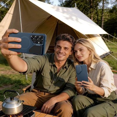 8. Etui Tech-Protect Kevlar Aura MagSafe na Samsung Galaxy S26 Ultra - granatowe