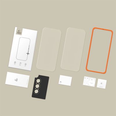 8. Szkło hartowane Tech-Protect Easy Set+ 3-Pack na Samsung Galaxy A37 5G