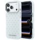Etui Karl Lagerfeld IML Rhinestones Allover and Electroplated Logo na iPhone 17 Pro / 18 Pro - białe