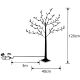 6. DRZEWKO DEKORACYJNE 150LED 120CM BLACK LUCA