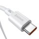3. Kabel Baseus CATYS-C02 USB-C - USB-C PD QC FCP 100W 5A 2m - biały