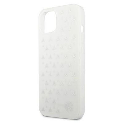 6. Etui Mercedes Silver Stars Pattern na iPhone 13 - białe