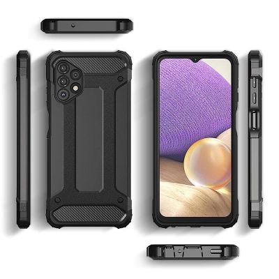 4. Hybrid Armor pancerne hybrydowe etui pokrowiec Samsung Galaxy A73 czarny