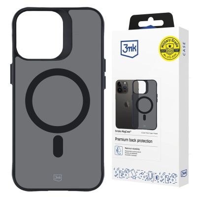 16. Etui 3mk Smoke MagCase z MagSafe na iPhone 15 Pro - półprzezroczyste