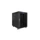 3. Szafa instalacyjna rack stojąca 19" 15U 600x800 czarna drzwi szklane LCD Lanberg (Flat Pack) V2