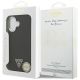 8. Etui Guess Glitter Triangle Logo MagSafe do iPhone 17 - czarne