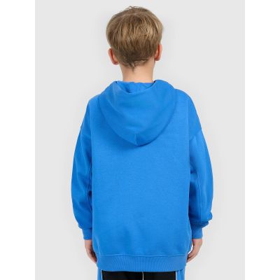 2. Bluza dresowa loose z kapturem chłopięca 4F 4FJRSS26TSWSM2814-33S