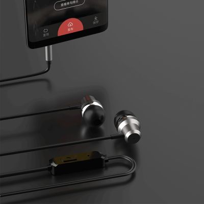 4. Słuchawki dokanałowe Dudao X10PRO przewodowe 3,5mm mini jack - czarne