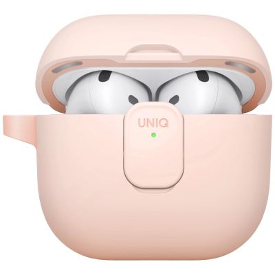 3. Etui UNIQ Clyde Lock Case do AirPods 4 - różowe